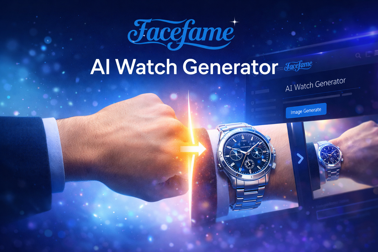 AI Watch Generator Facefame Individuelles Uhren-Design-Tool 