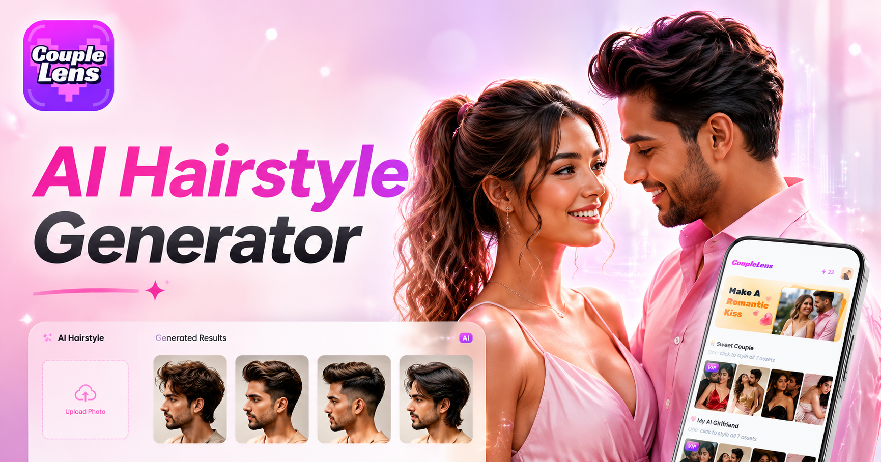 Generador de Peinados con IA: Prueba Estilos Gratis | CoupleLens
