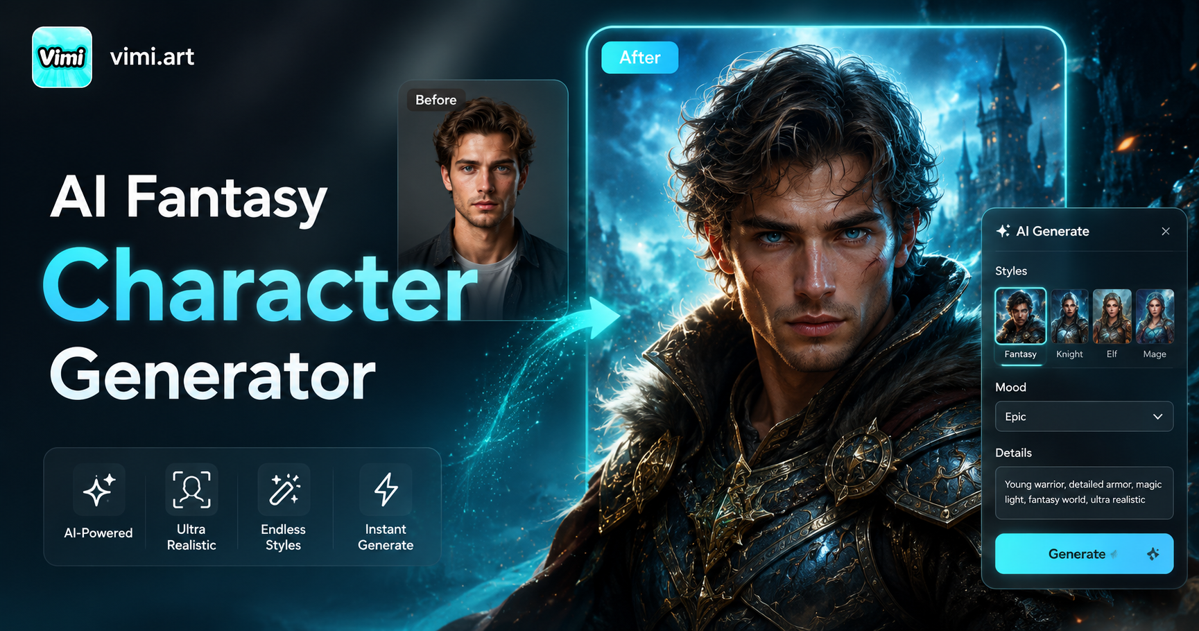 KI-Fantasy-Charakter-Generator