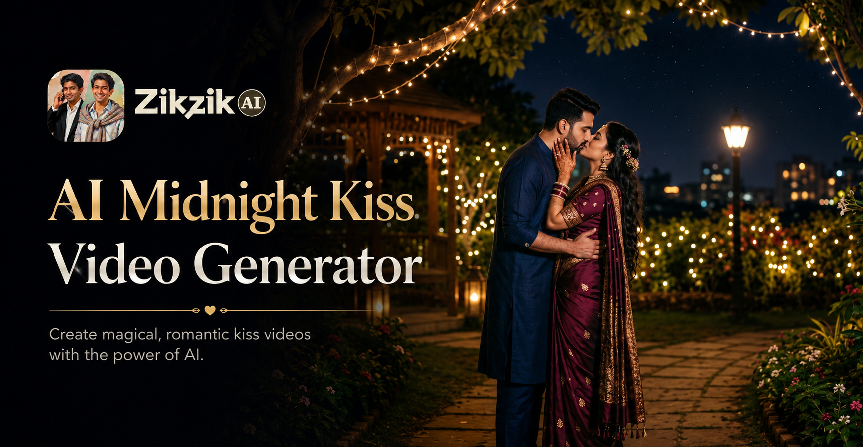 KI Mitternachtskuss Video Generator von Zikzik