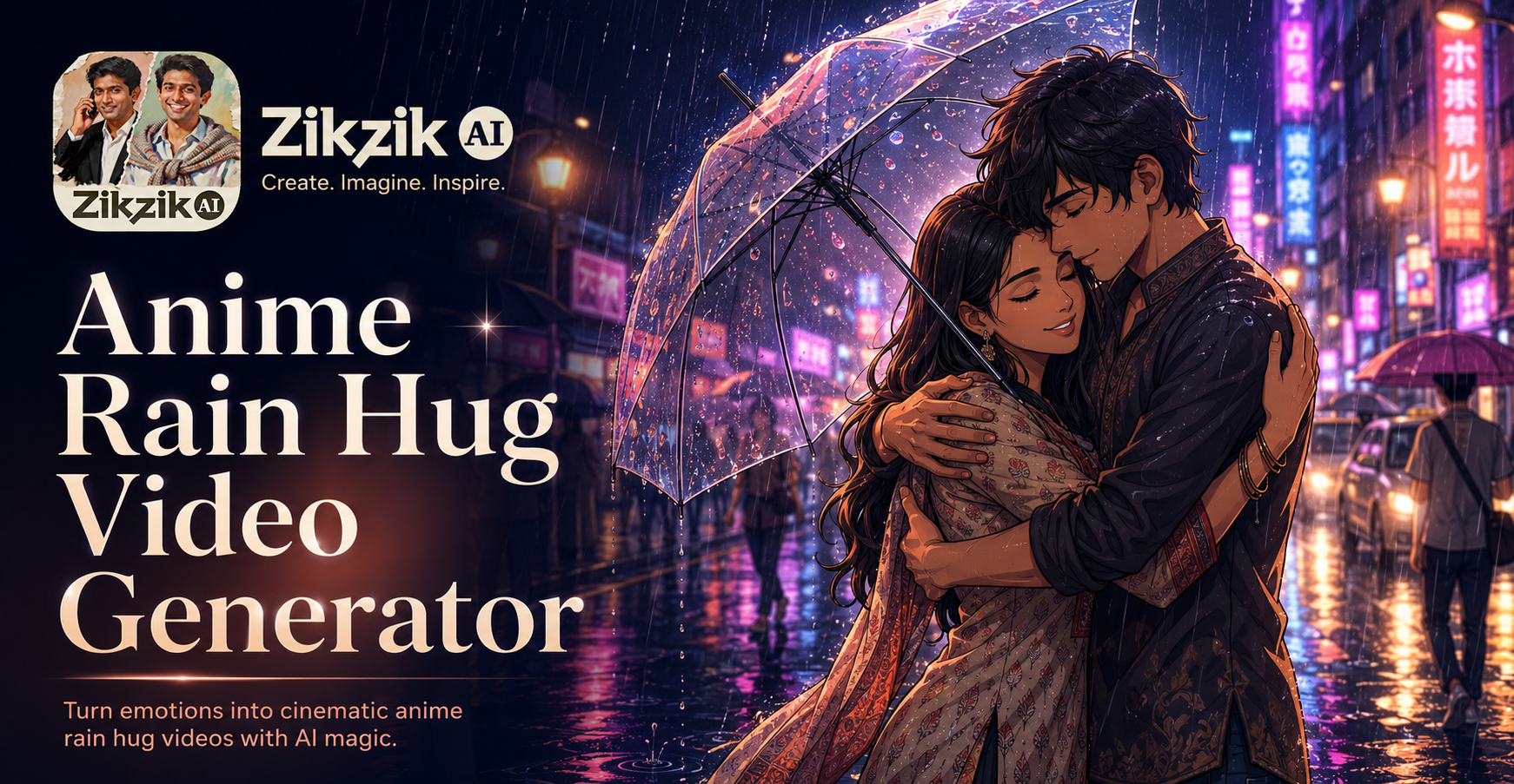 Anime Rain Hug Video Generator