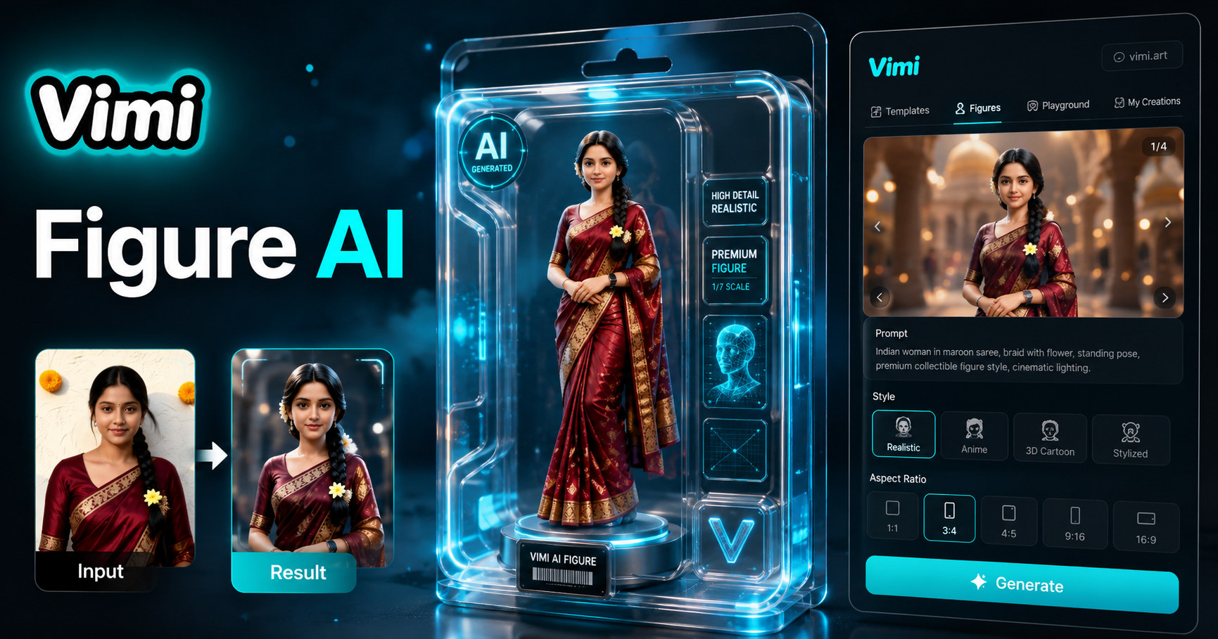 Generieren Sie KI-Figurenmodelle mit der Vimi App