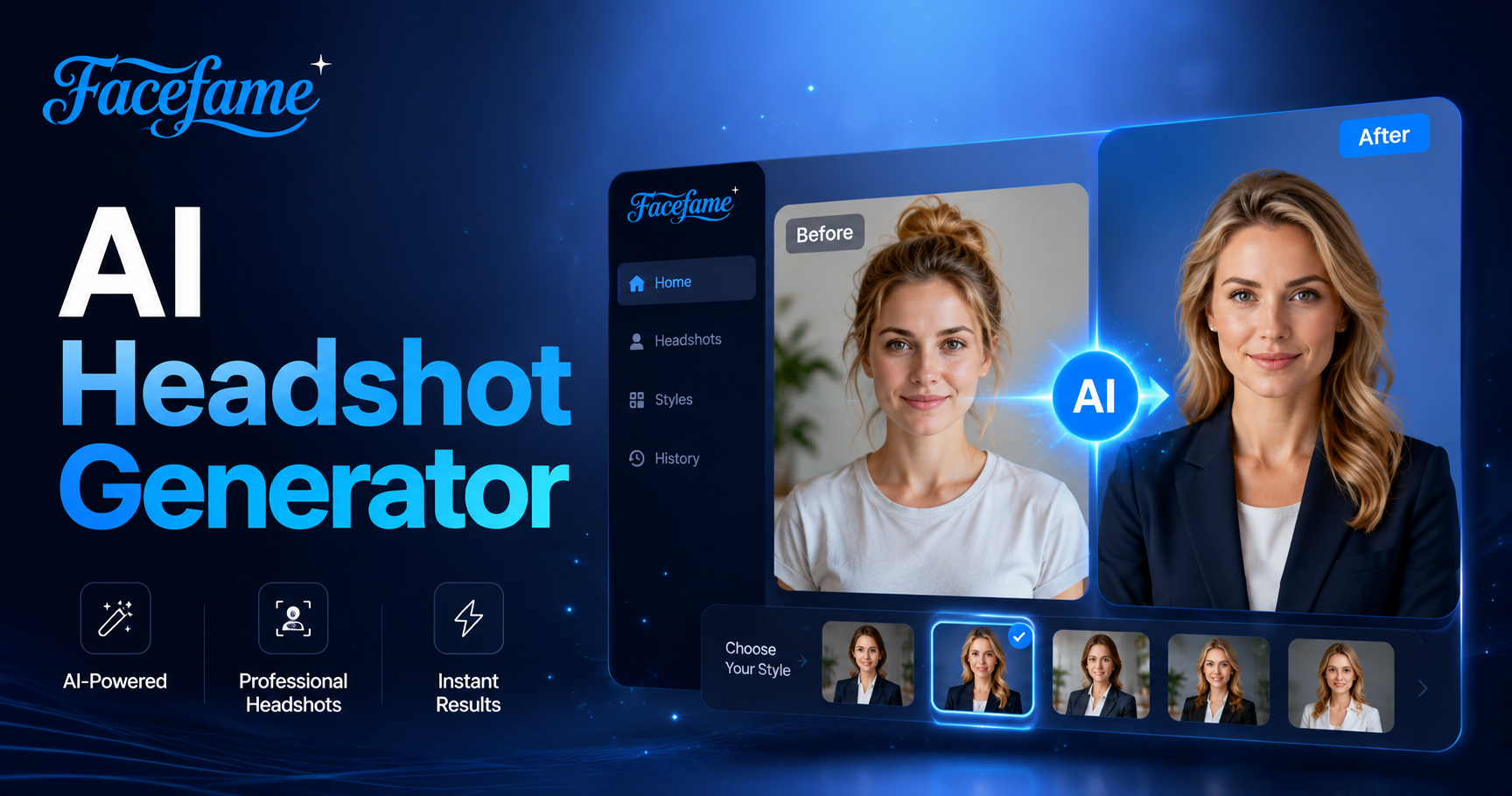 KI-Porträtgenerator：Generieren Sie Ihr Porträt sofort auf Facefame