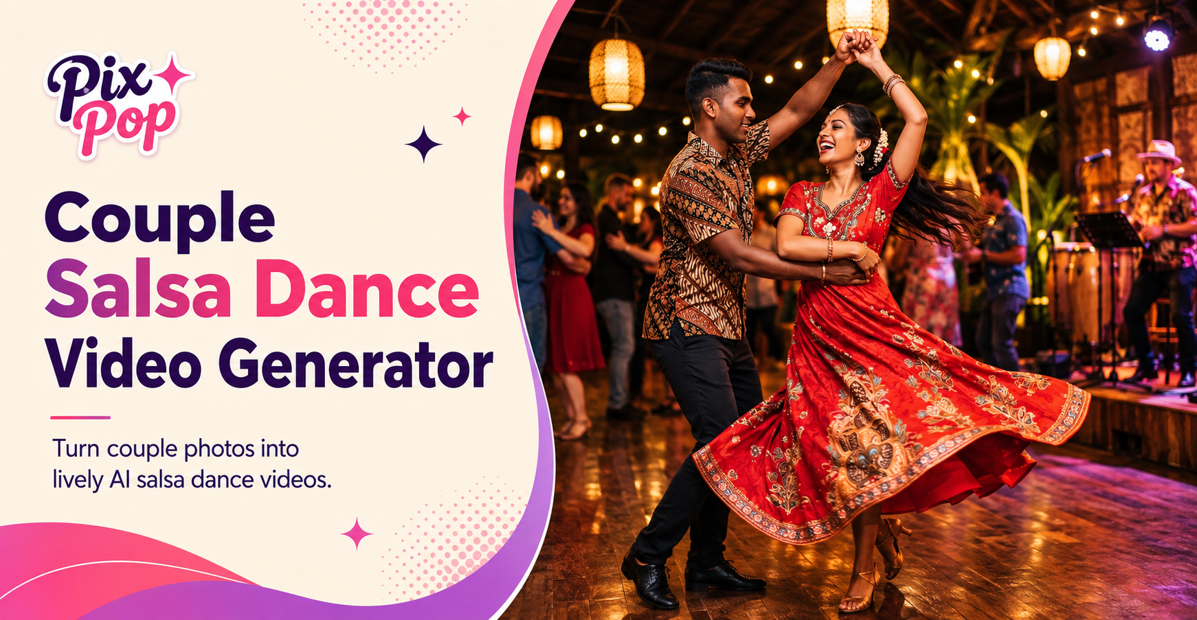 Paar-Salsa-Tanzvideo-Generator - Erzeugen Sie in Sekunden atemberaubende Paar-Salsa-Tanzvideos