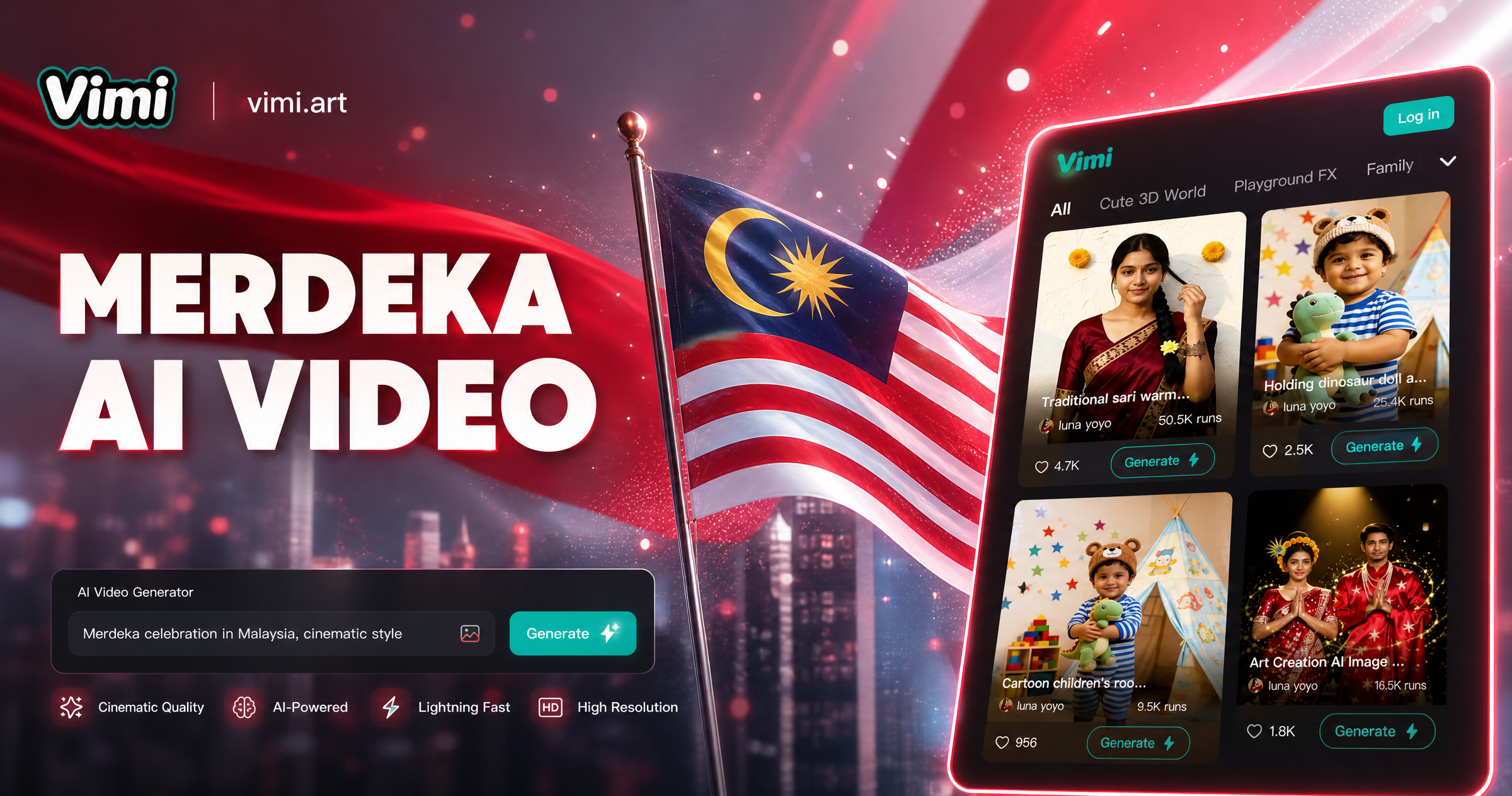 Vimi Merdeka AI Video: Buat Konten Bertema Indonesia dengan AI