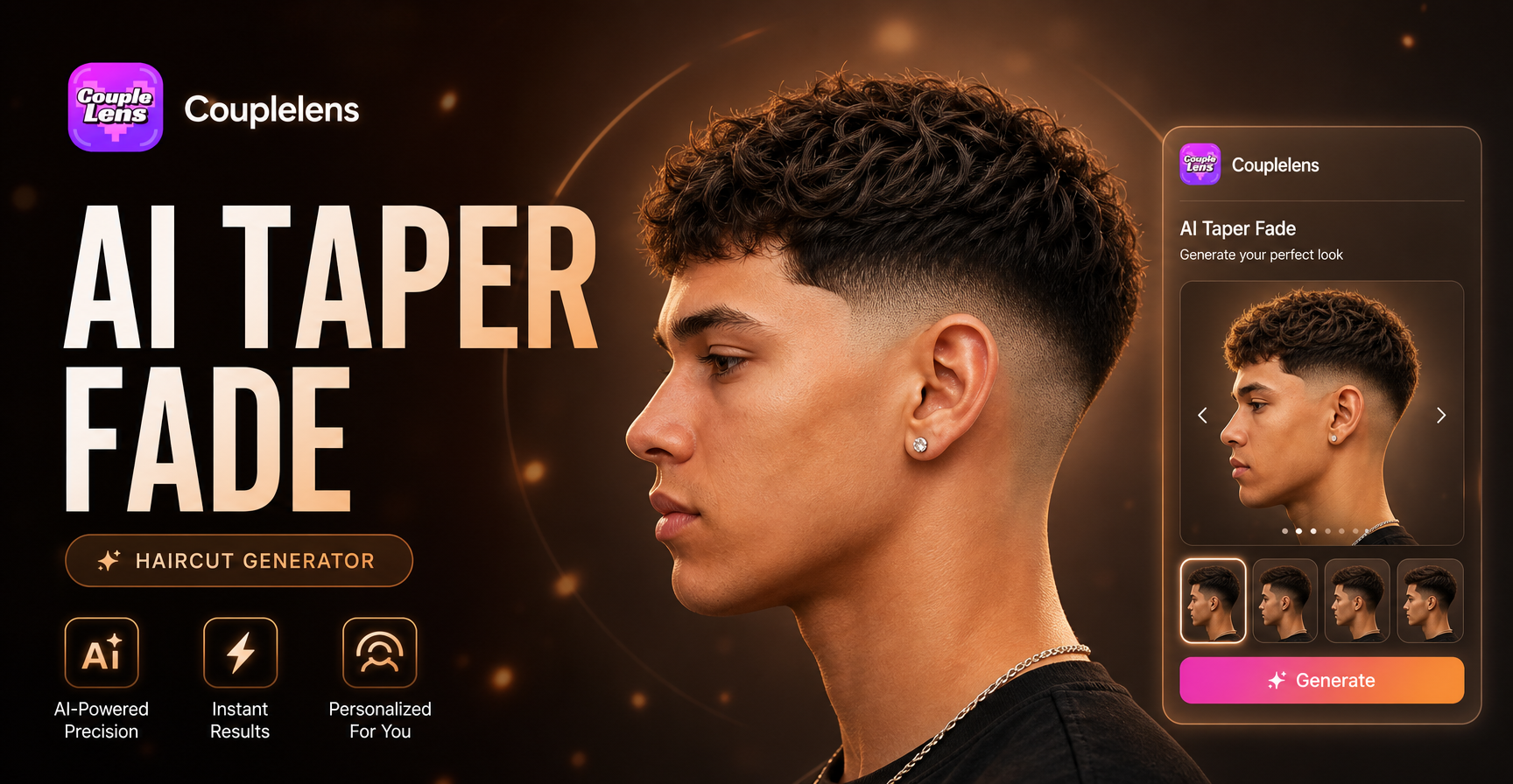 KI-Taper-Fade-Haarschnitt-Generator: Sehen Sie Ihren Fade vor dem Friseur