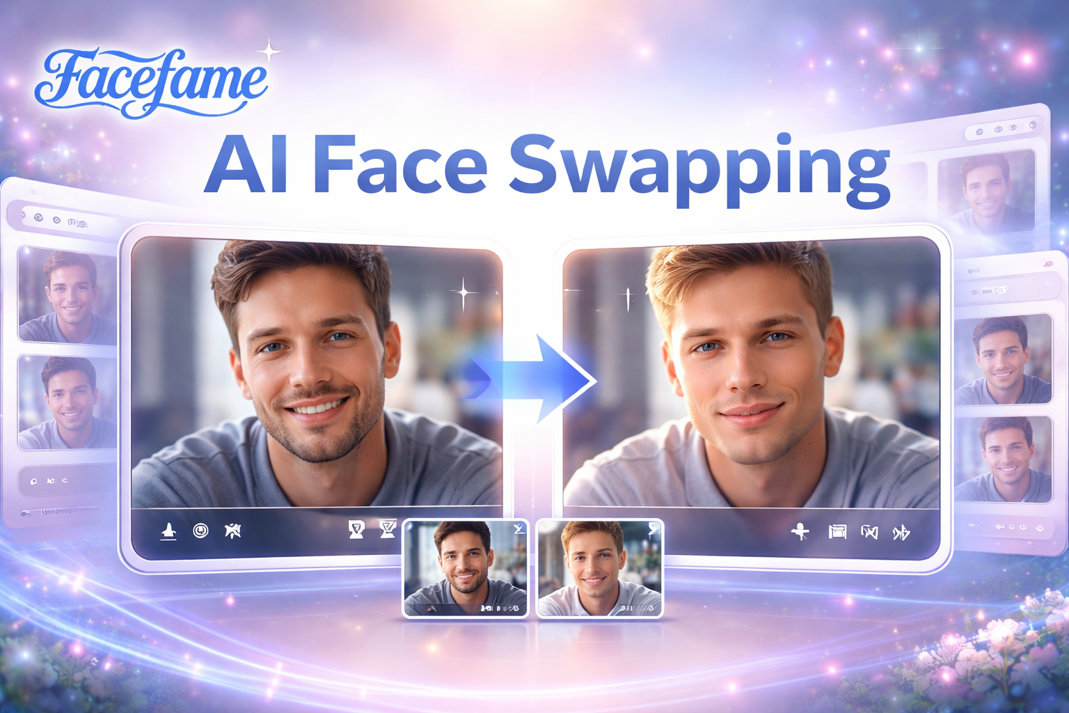 AI 페이스 스왑 비디오 | 페이스 스왑 영상을 위한 Facefame 앱