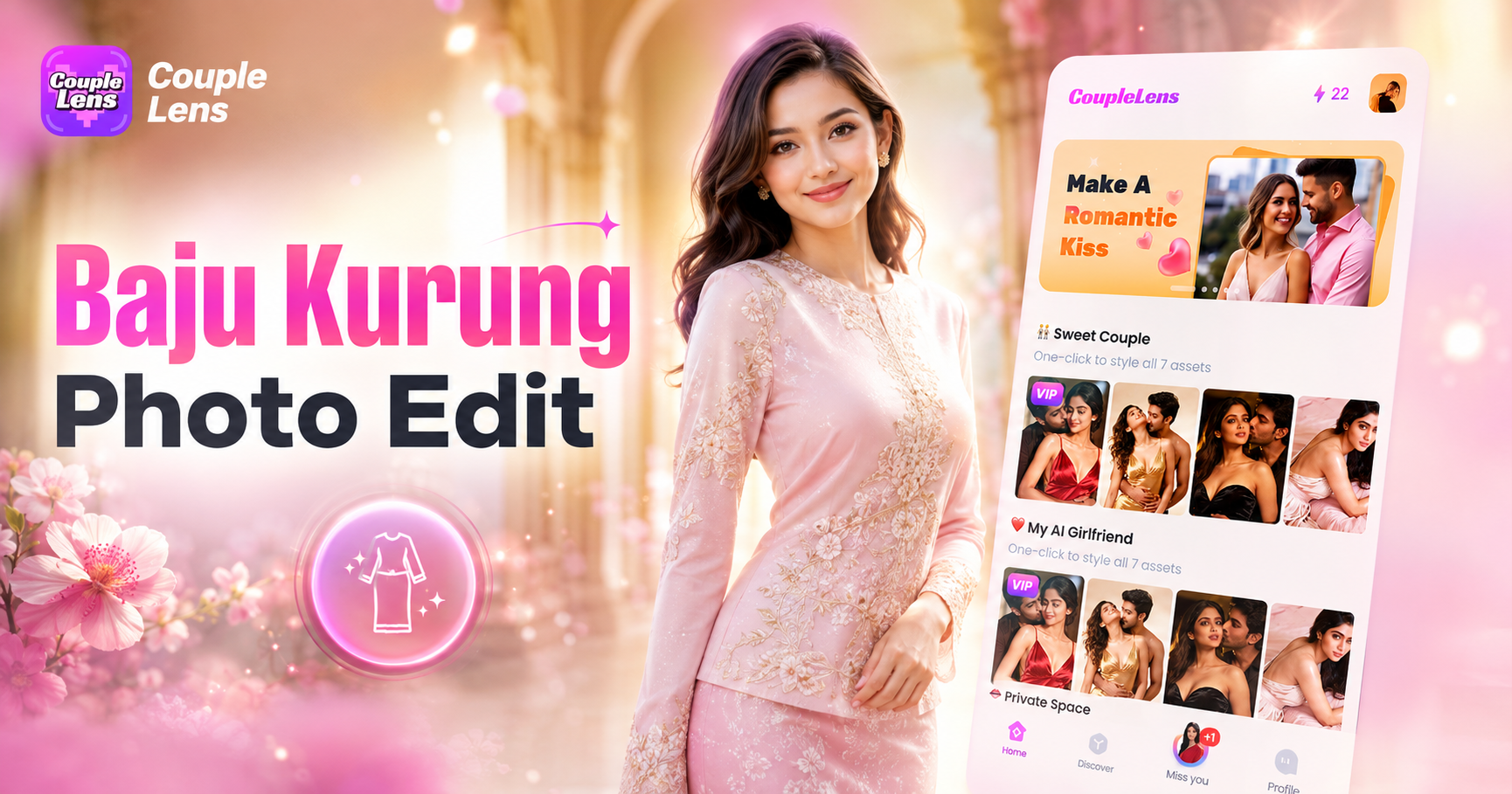 Baju Kurung Photo Edit: Try On Traditional Wear with CoupleLens AI