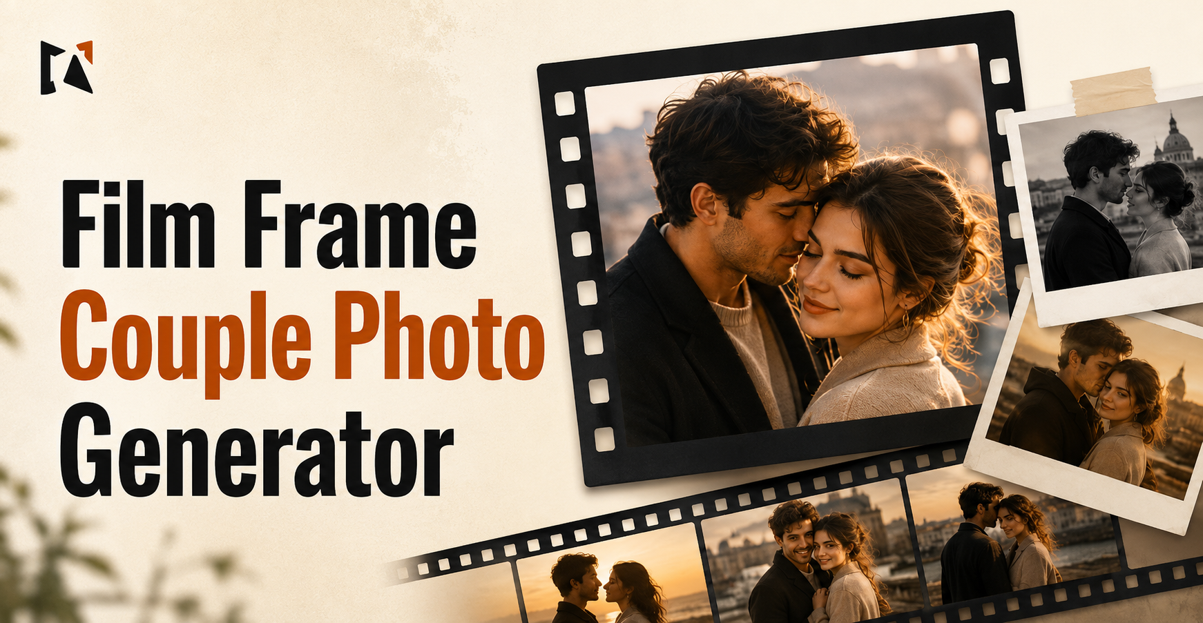 Generador de Fotos de Pareja con Marcos de Película