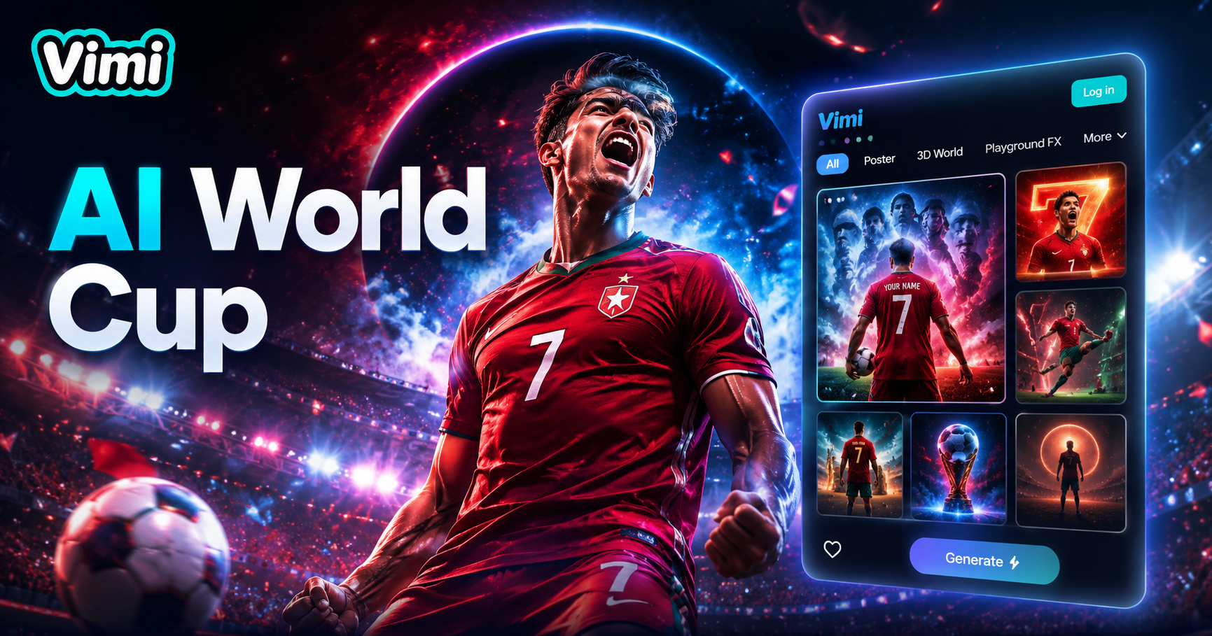 Vimi AI FIFA World Cup Poster Generator: Create Custom Soccer Posters in Seconds