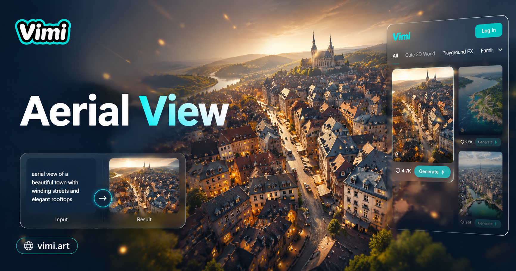 Filtro Vimi Vista Aérea: Convierte Tus Fotos en Escenas a Vista de Pájaro