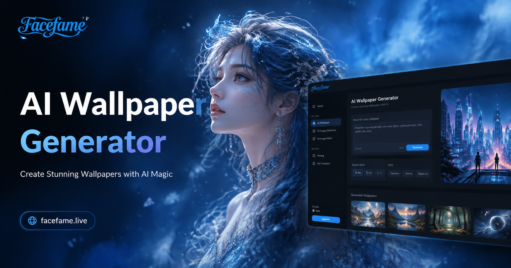 AI वॉलपेपर जनरेटर – कस्टम 4K वॉलपेपर्स बनाएं