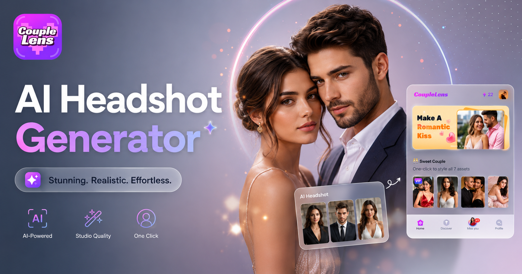 KI-Headshot-Generator: Erstellen Sie professionelle Headshots mit CoupleLens