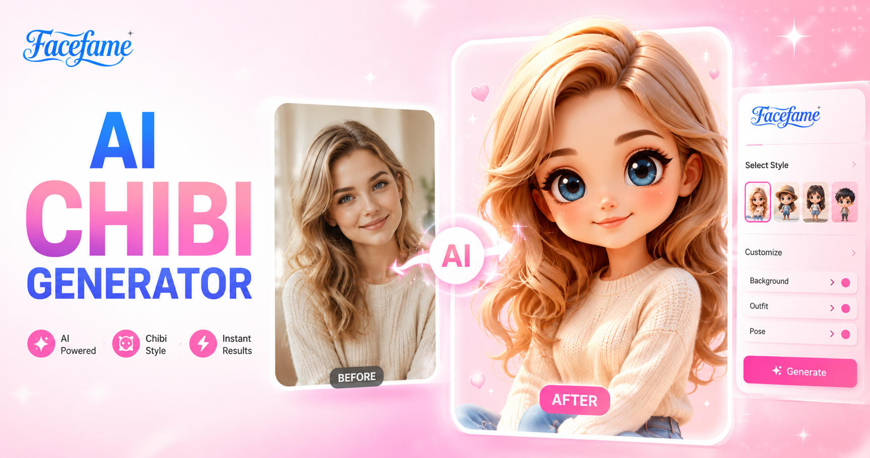 Generador de Chibi con IA | Crea Personajes Chibi a partir de Fotos