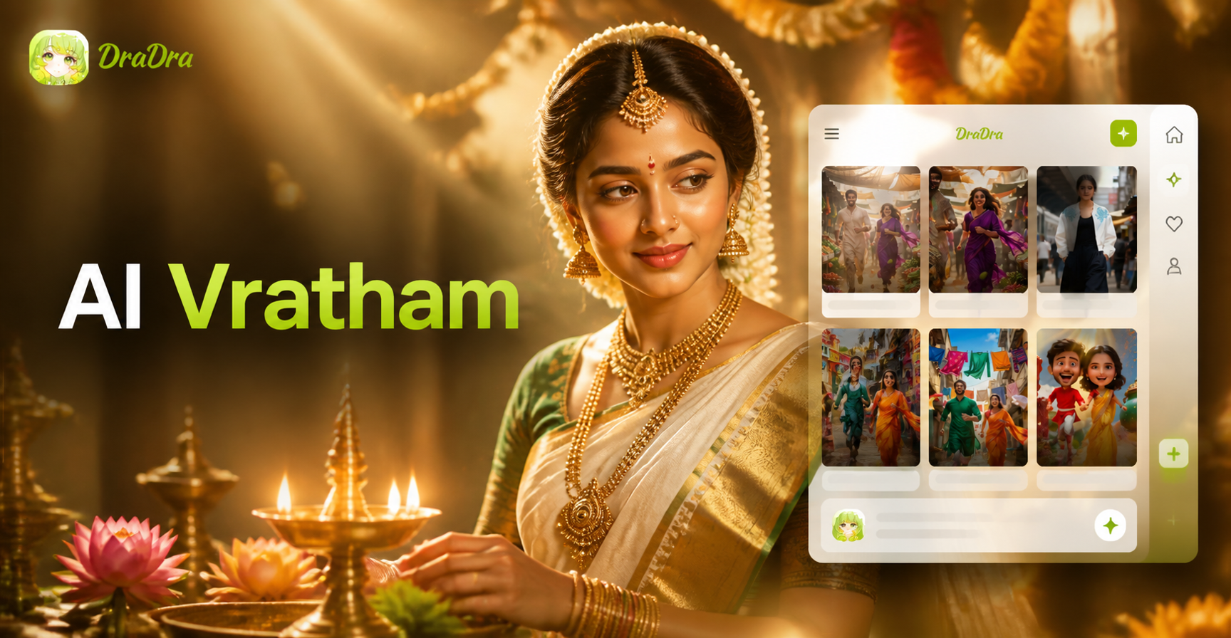 Create Divine Varalakshmi Vratham AI Portraits Instantly