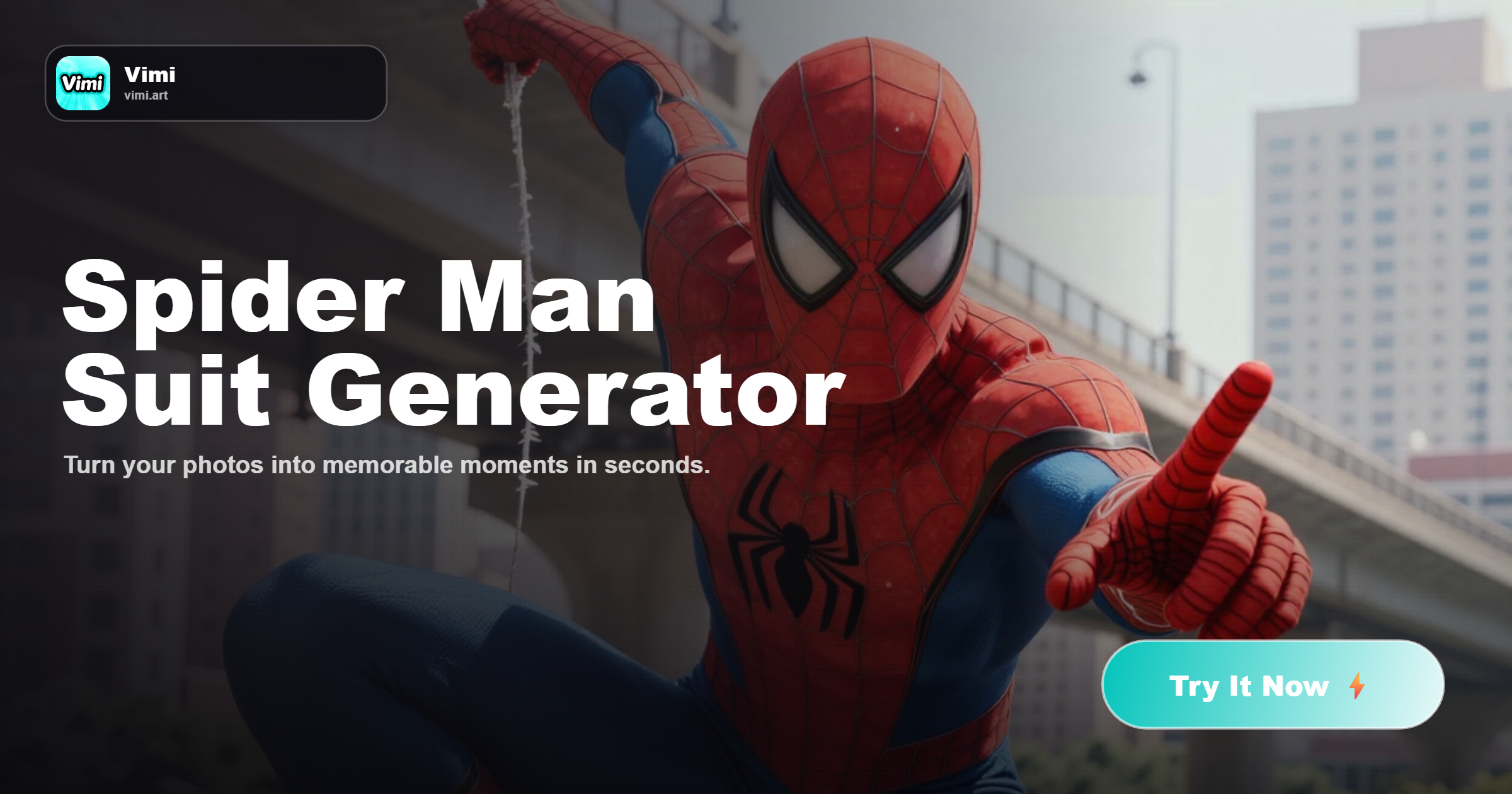 Vimi Spider-Man-Anzug-Generator: Erstellen Sie sofort Ihr Superhelden-Aussehen