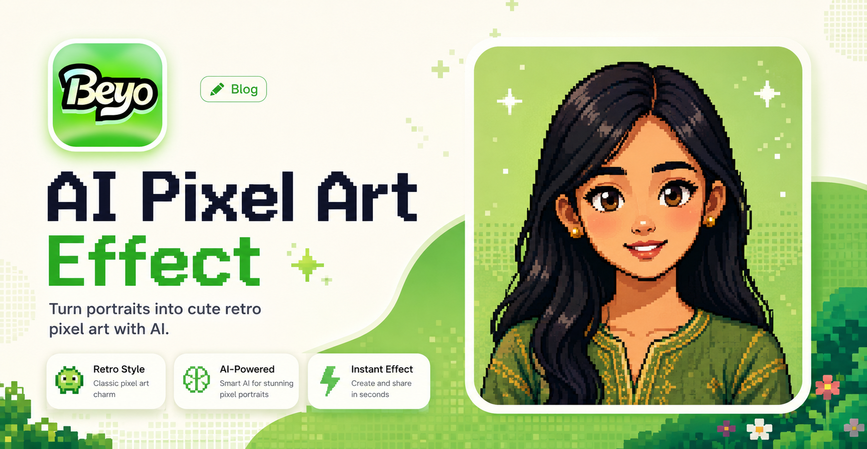 Efeito de Pixel Art com IA - Transforme Qualquer Imagem em Pixel Art Impressionante