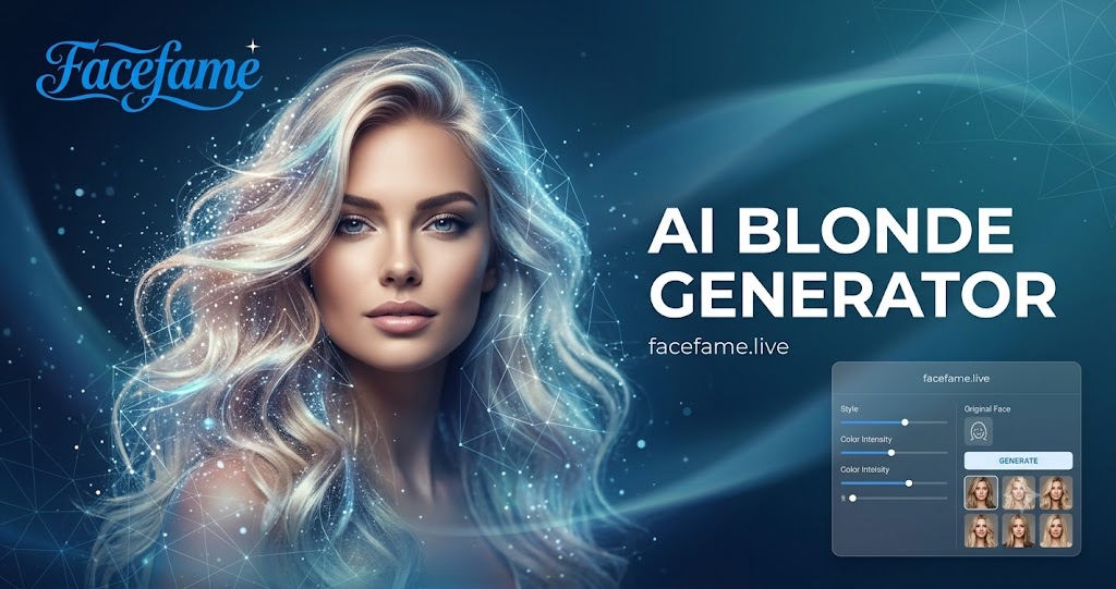 KI-Blonde-Haar-Generator – Erstellen Sie realistische blonde Haare mit KI