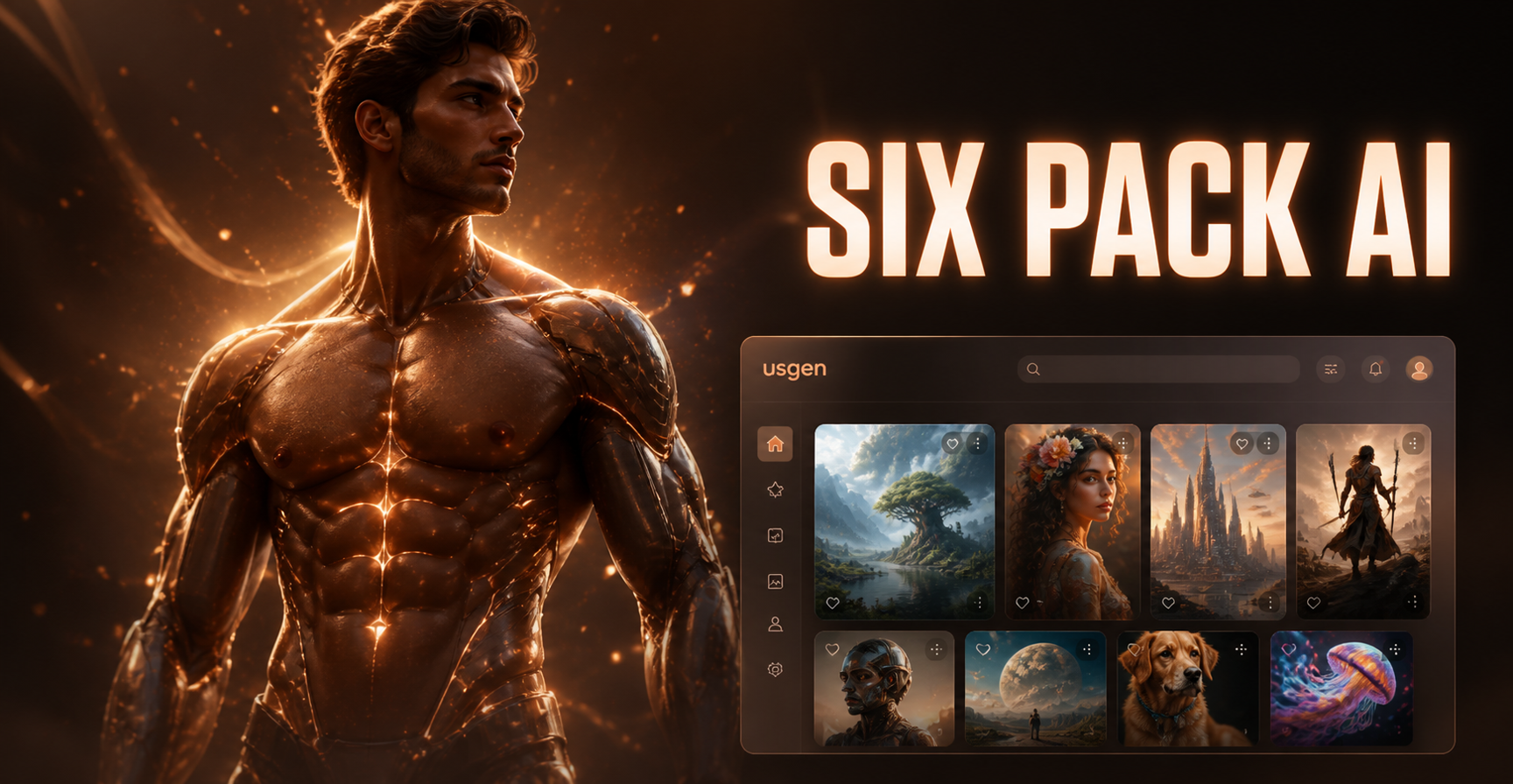 Erhalten Sie sofort Sixpack mit KI-Foto-Editor