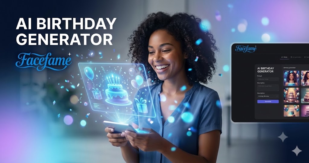 AI Happy Birthday Generator – Erstellen Sie Geburtstagsvideos, Bilder und Wünsche