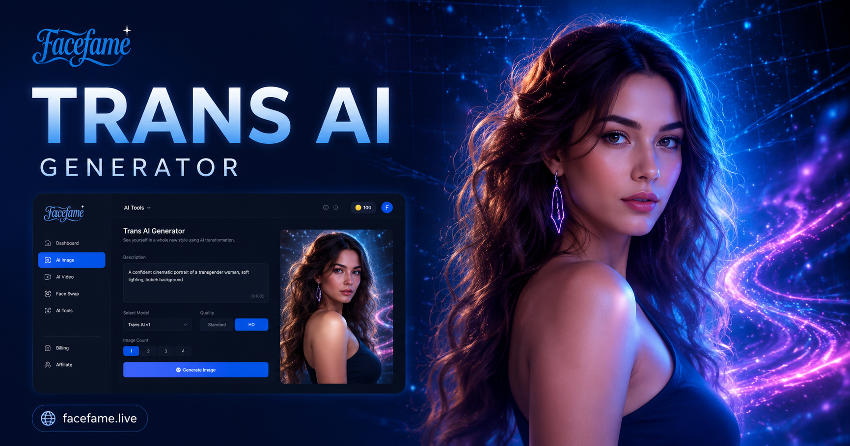 Generador de Transformación de Género con IA Gratuito – Crea Impresionantes Transformaciones de Género con IA