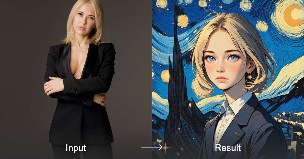 a1.art Starry_Girl Style Converter - Anime Character, Animation ...