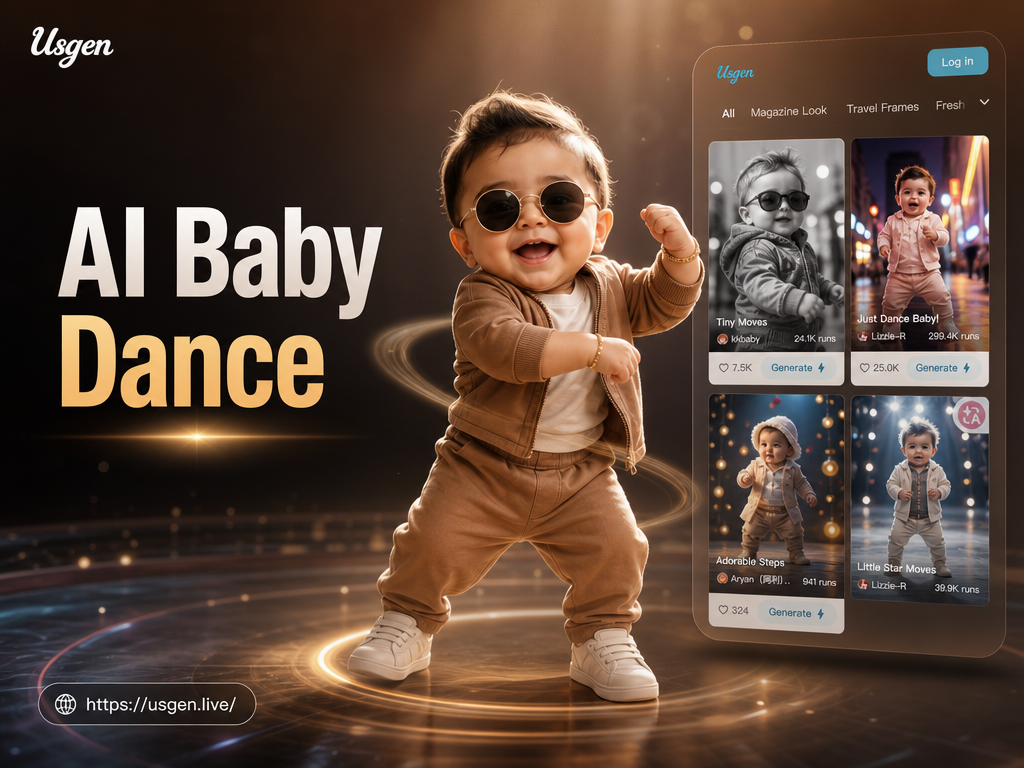 AI baby dancing video example hip hop