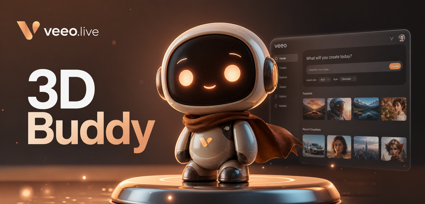 Custom 3D buddy character generated with AI