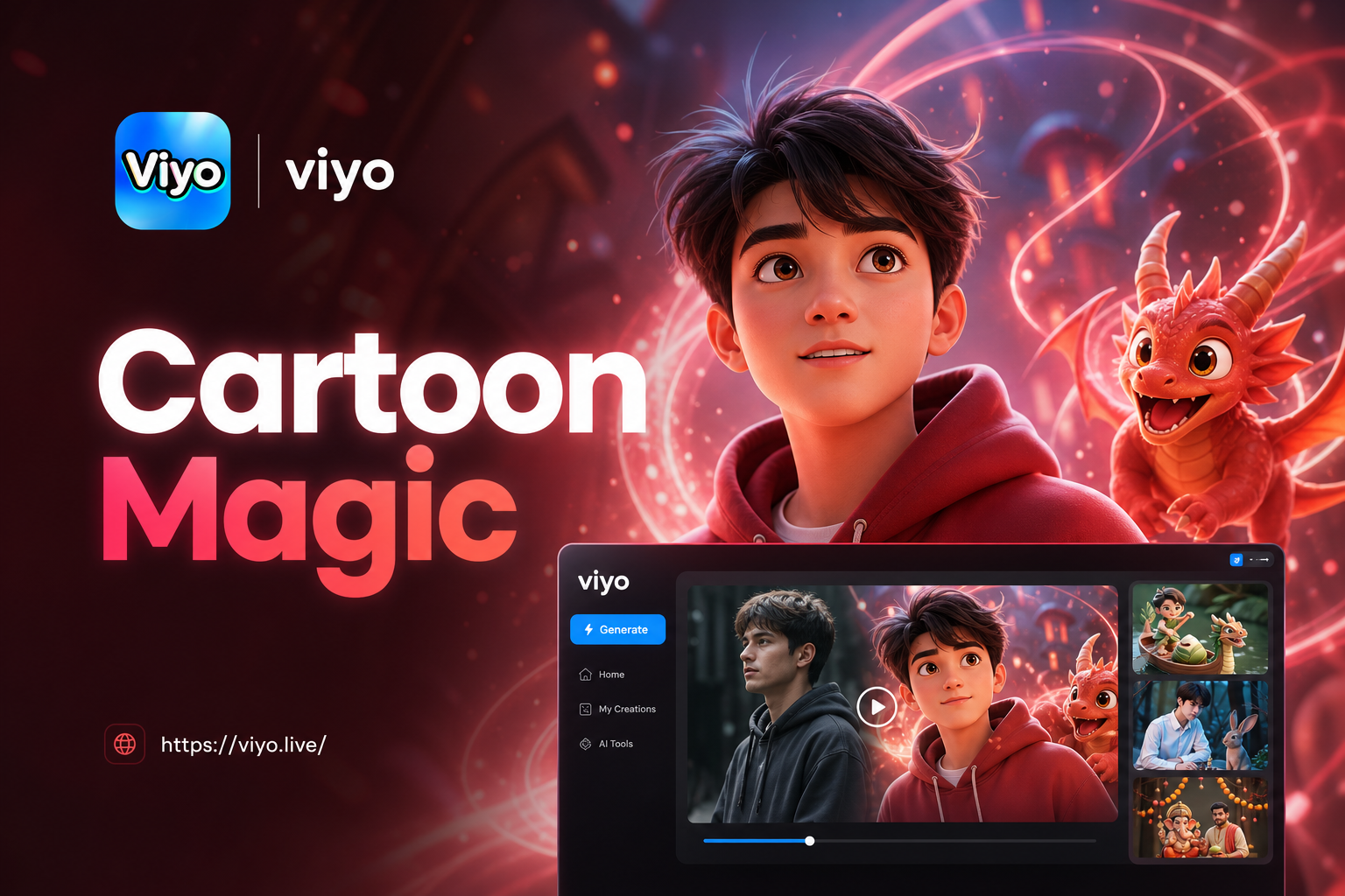 Viyo AI Cartoon Video Effect: Turn Real Videos into Stunning Cartoon Animations