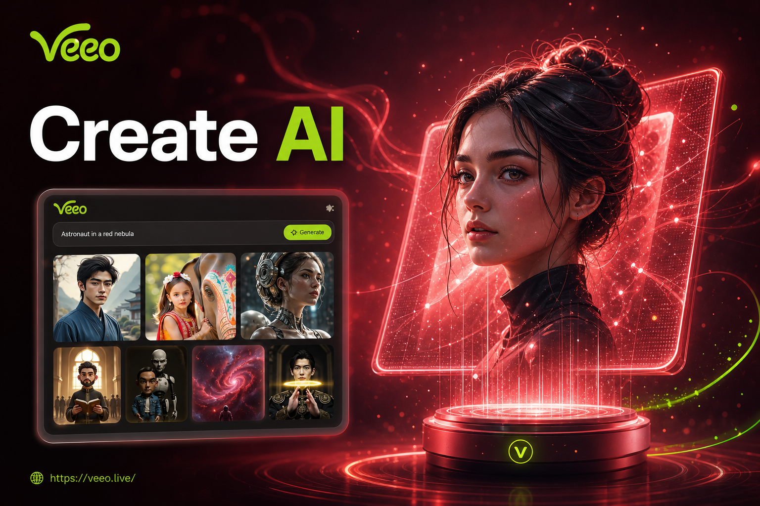 Veeo AI Image Generator - Ubah Ide Anda Menjadi Seni
