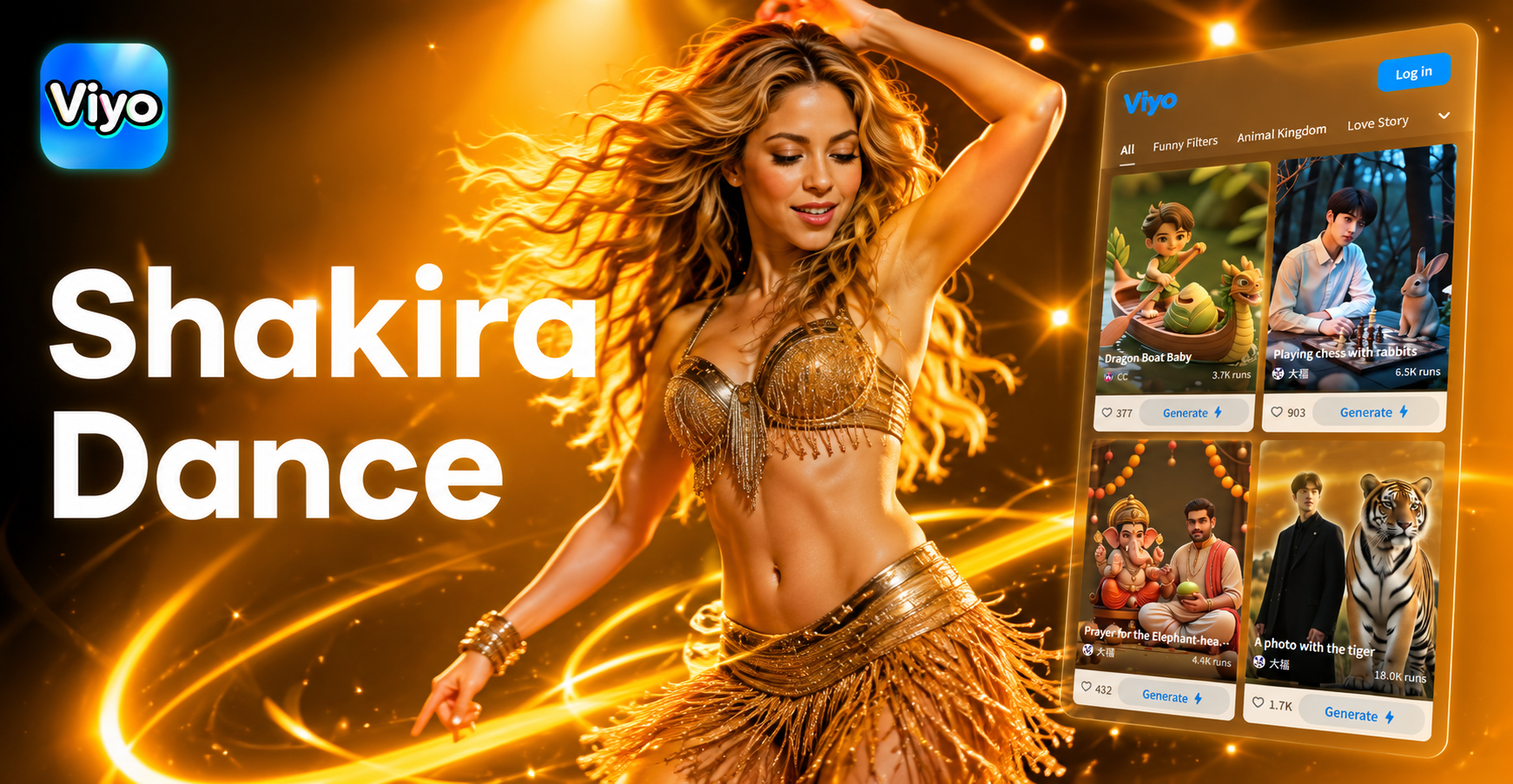 Viyo Shakira Dai Dai Dance KI-Video-Generator: Erstelle virale Videos in Sekunden