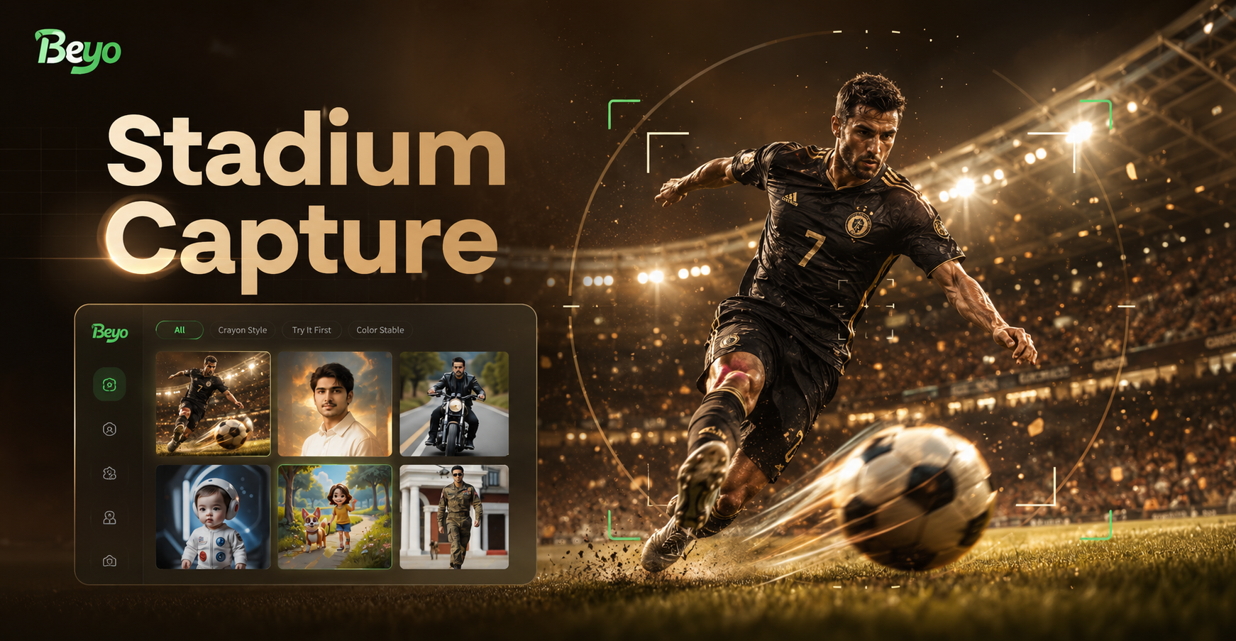 AI Stadium Camera Capture Effect