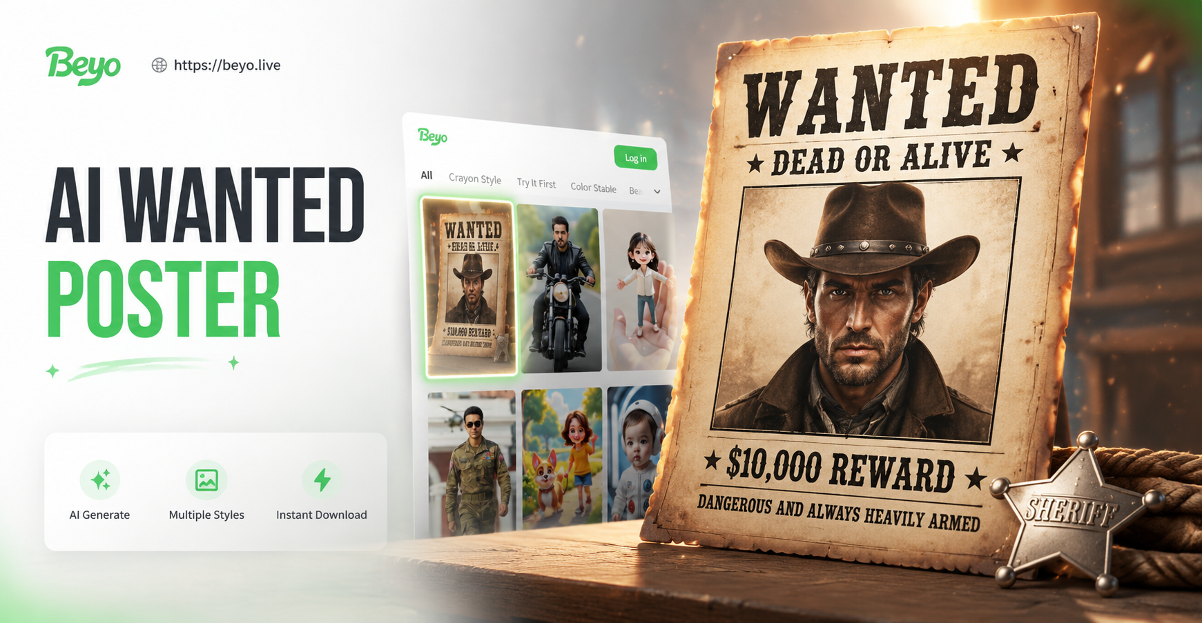 AI Wanted Poster Maker