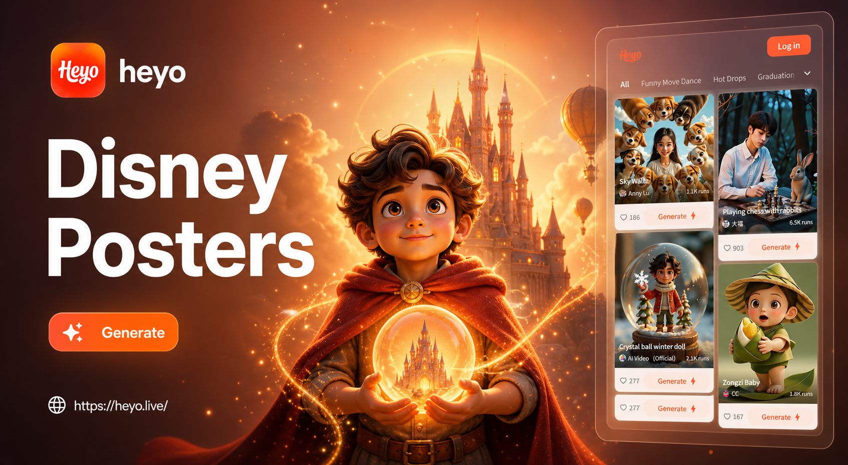 KI Disney Plakat Generator - Verwandeln Sie Ihre Fotos in Disney-Stil Filmplakate