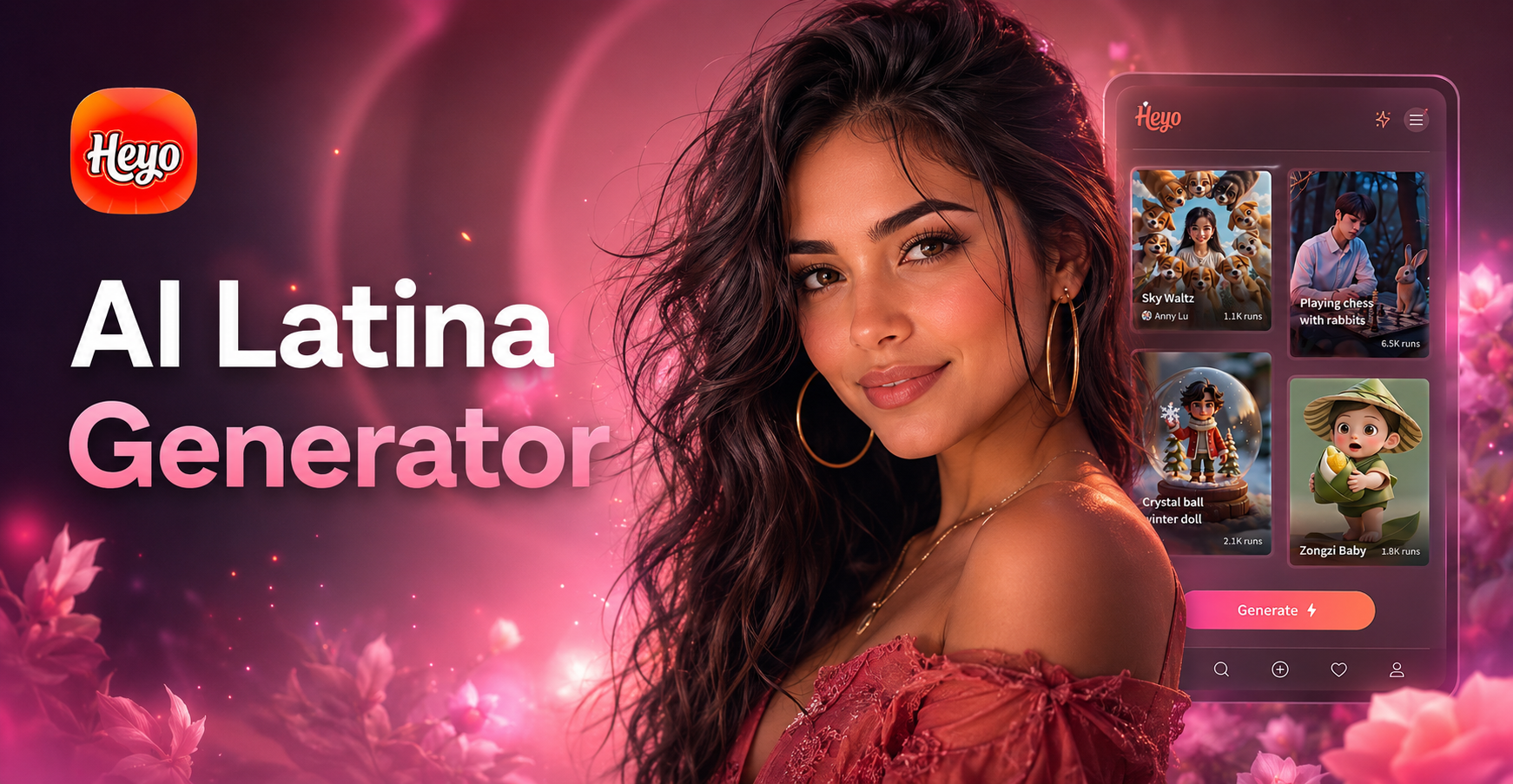 KI Latina Generator | Realistische Latina-Porträts, Charaktere und Videos generieren