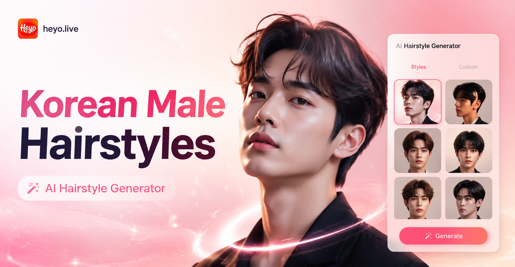 AI Korean Male Hairstyle Generator
