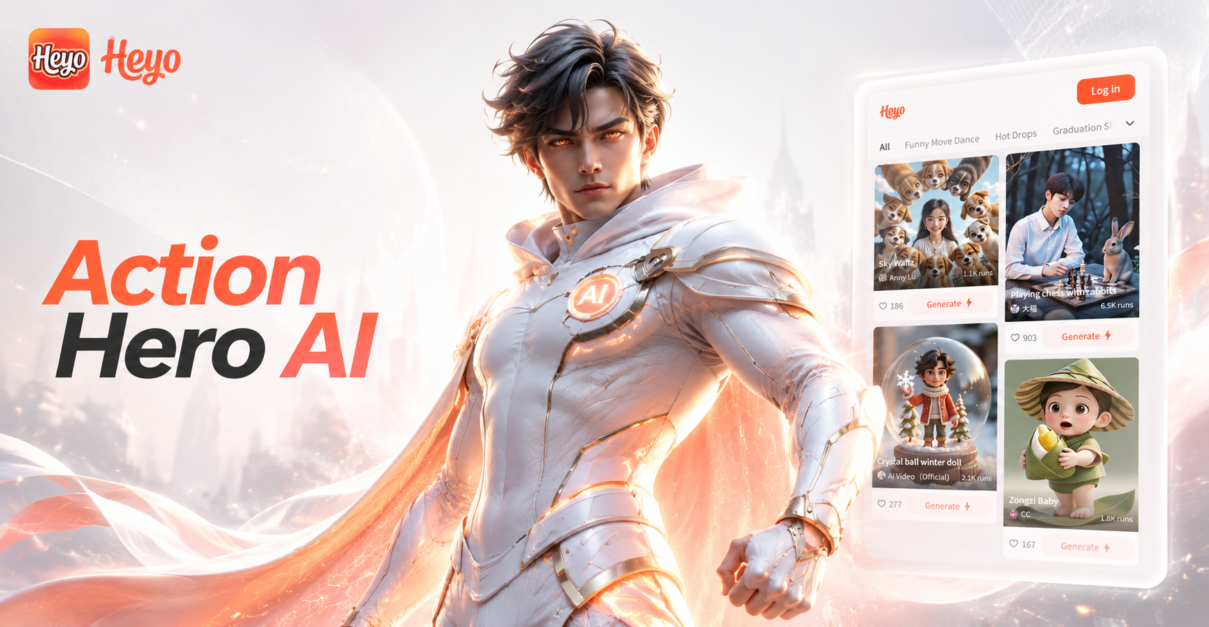 AI action hero transformation example
