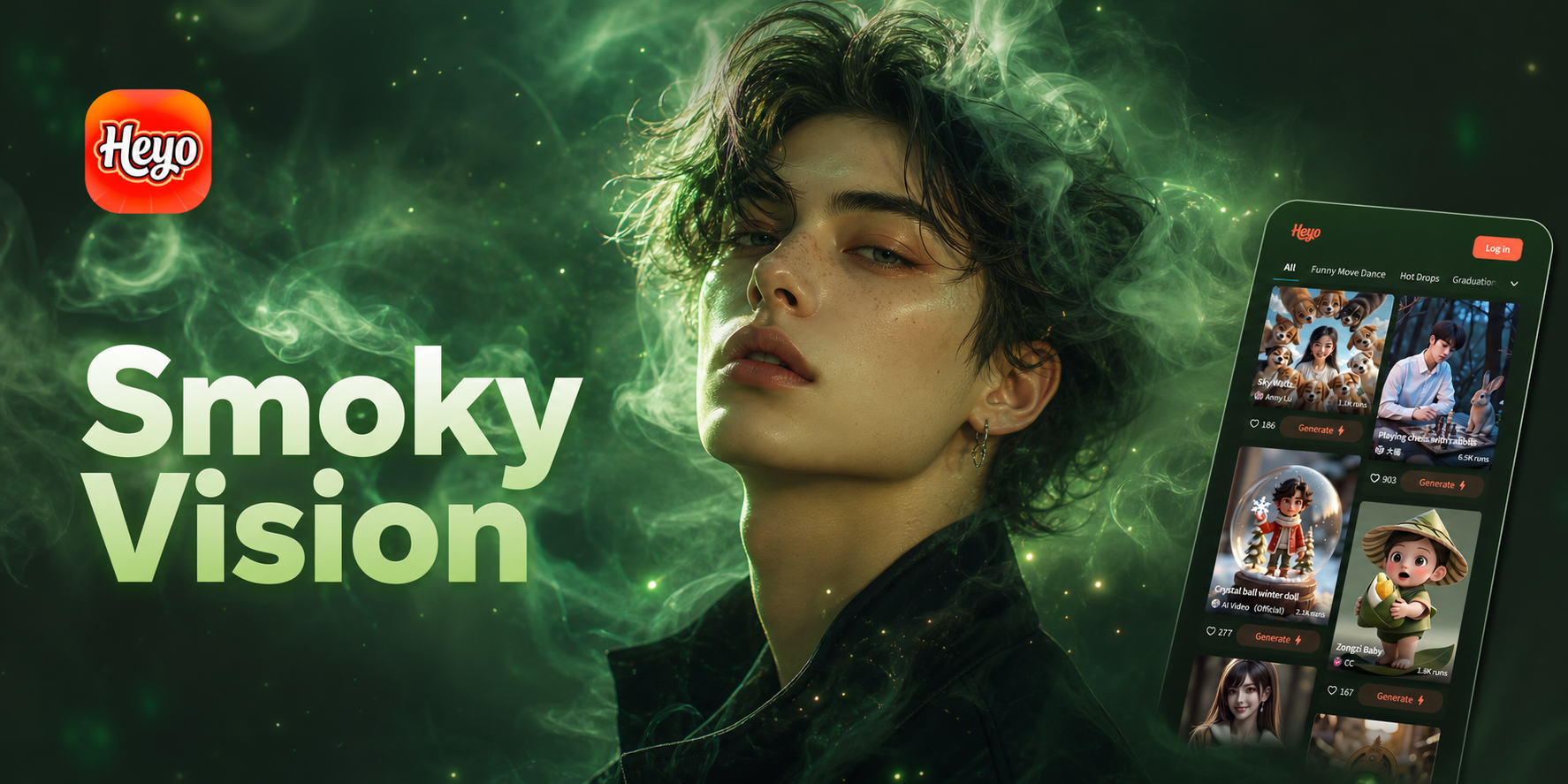 Cinematic Smoky Portrait