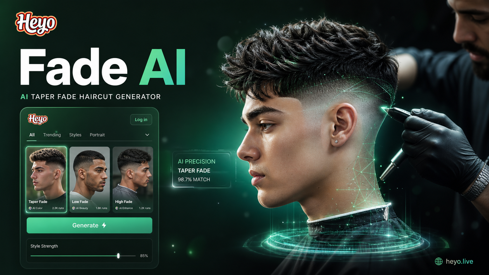 AI Taper Fade Haircut Generator