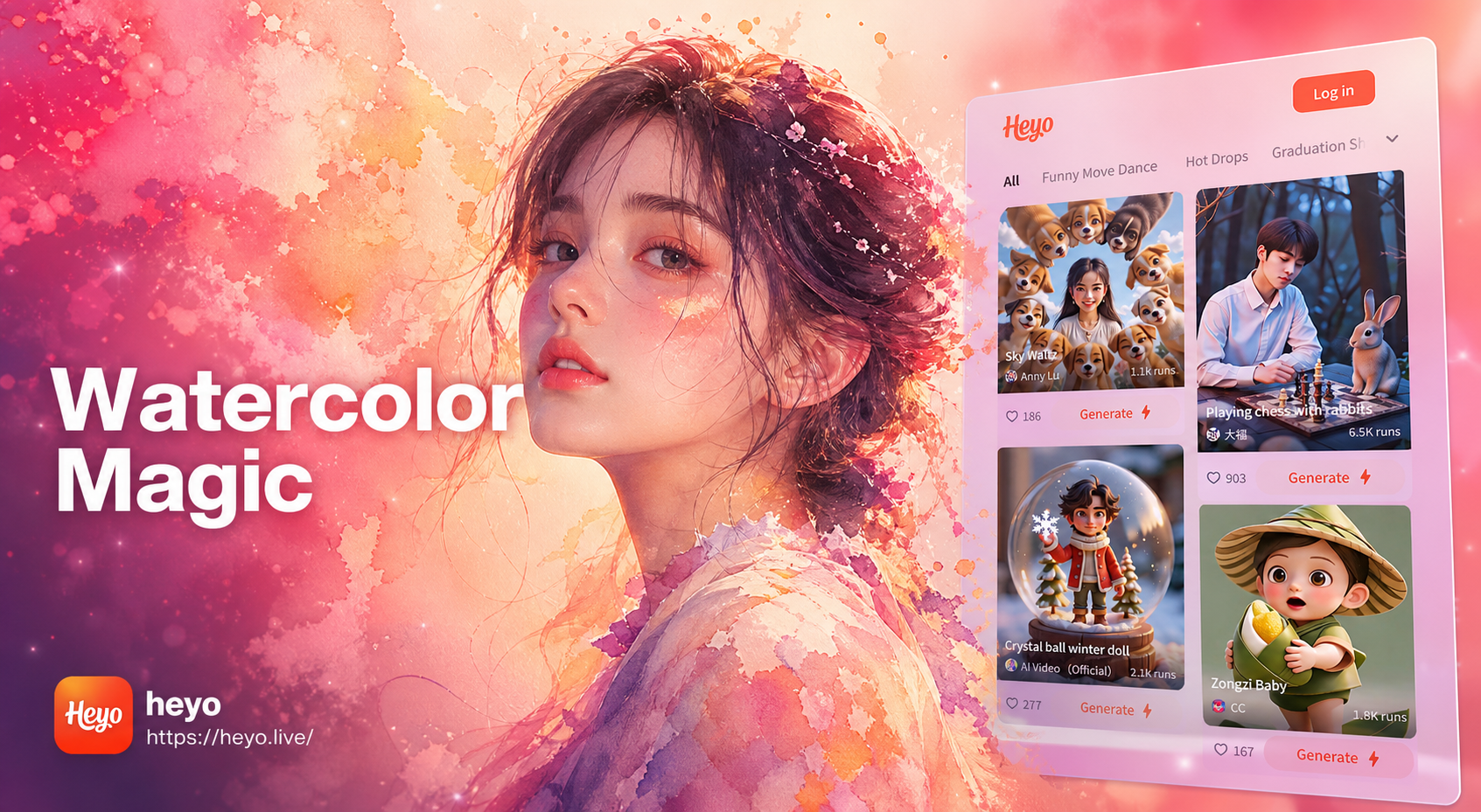 AI Watercolor Portrait Effect