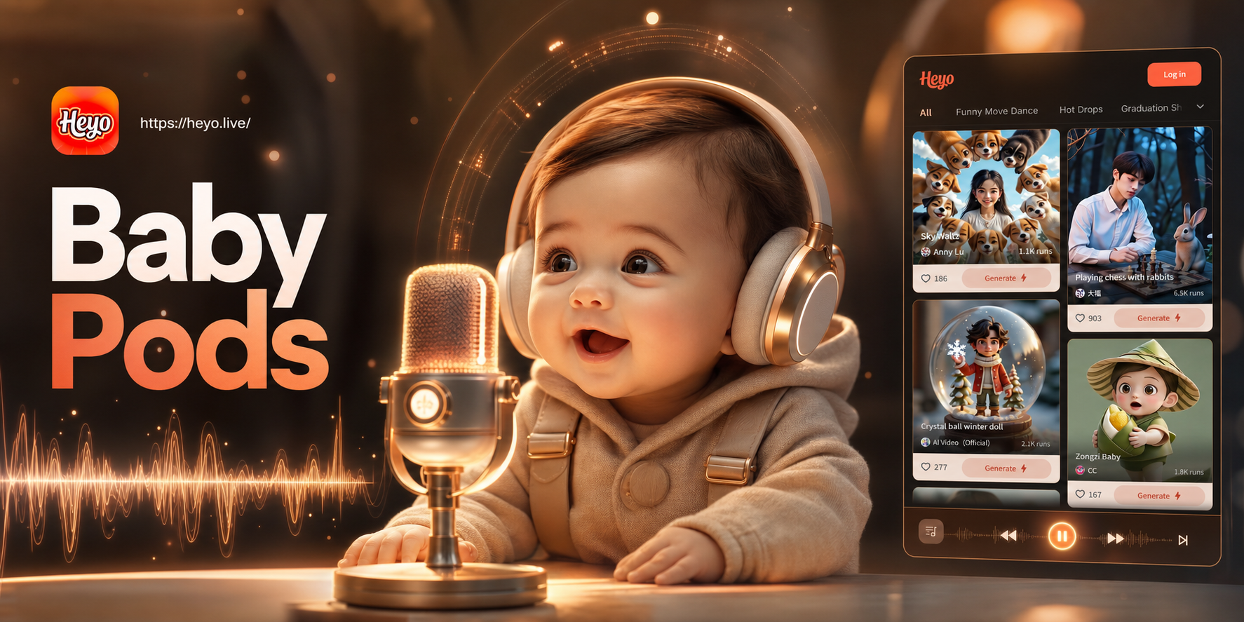 ai baby podcast generator