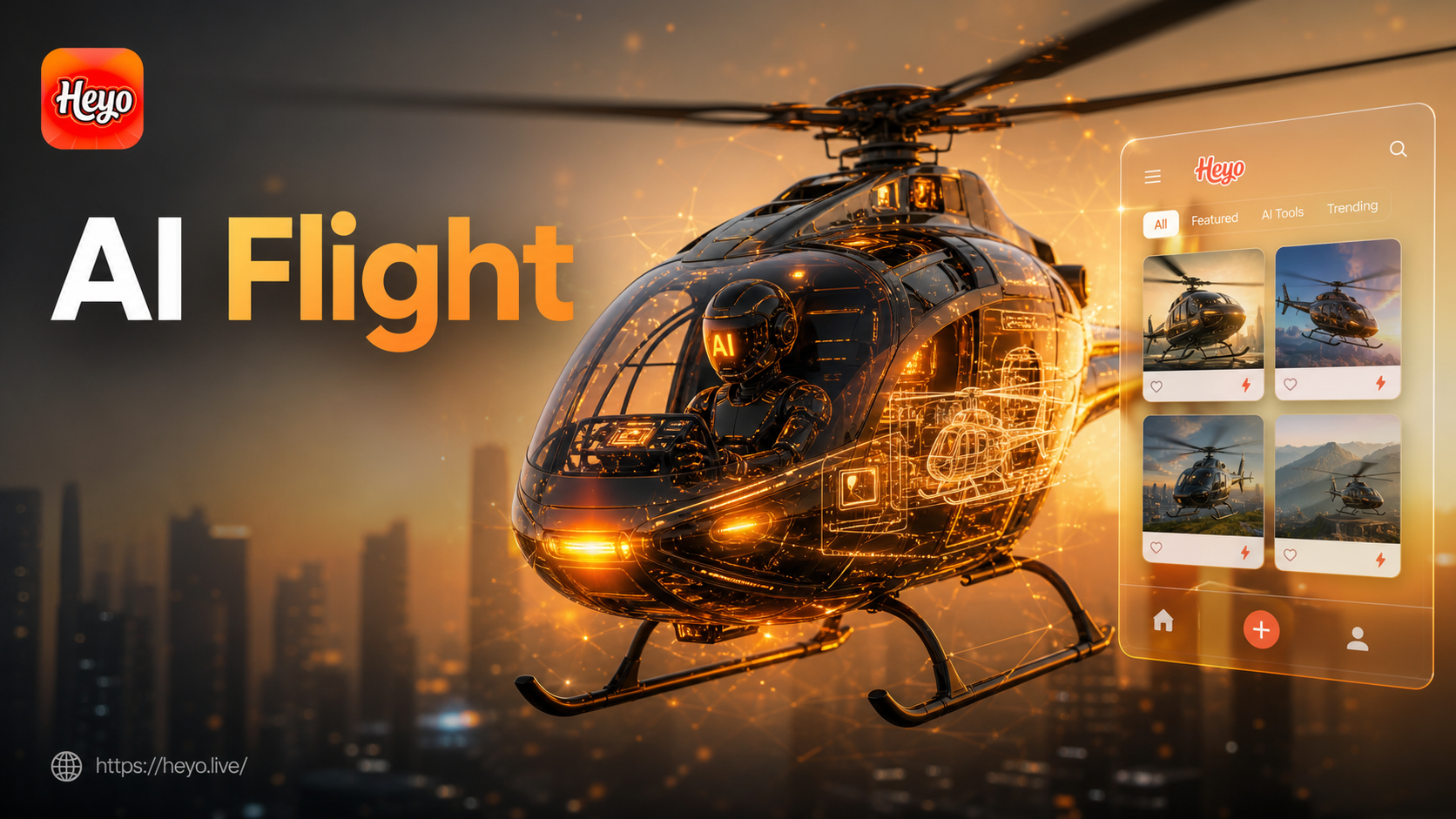 ai driving a helicopter generator