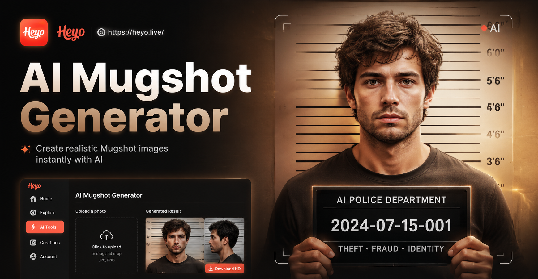 AI Mugshot Generator