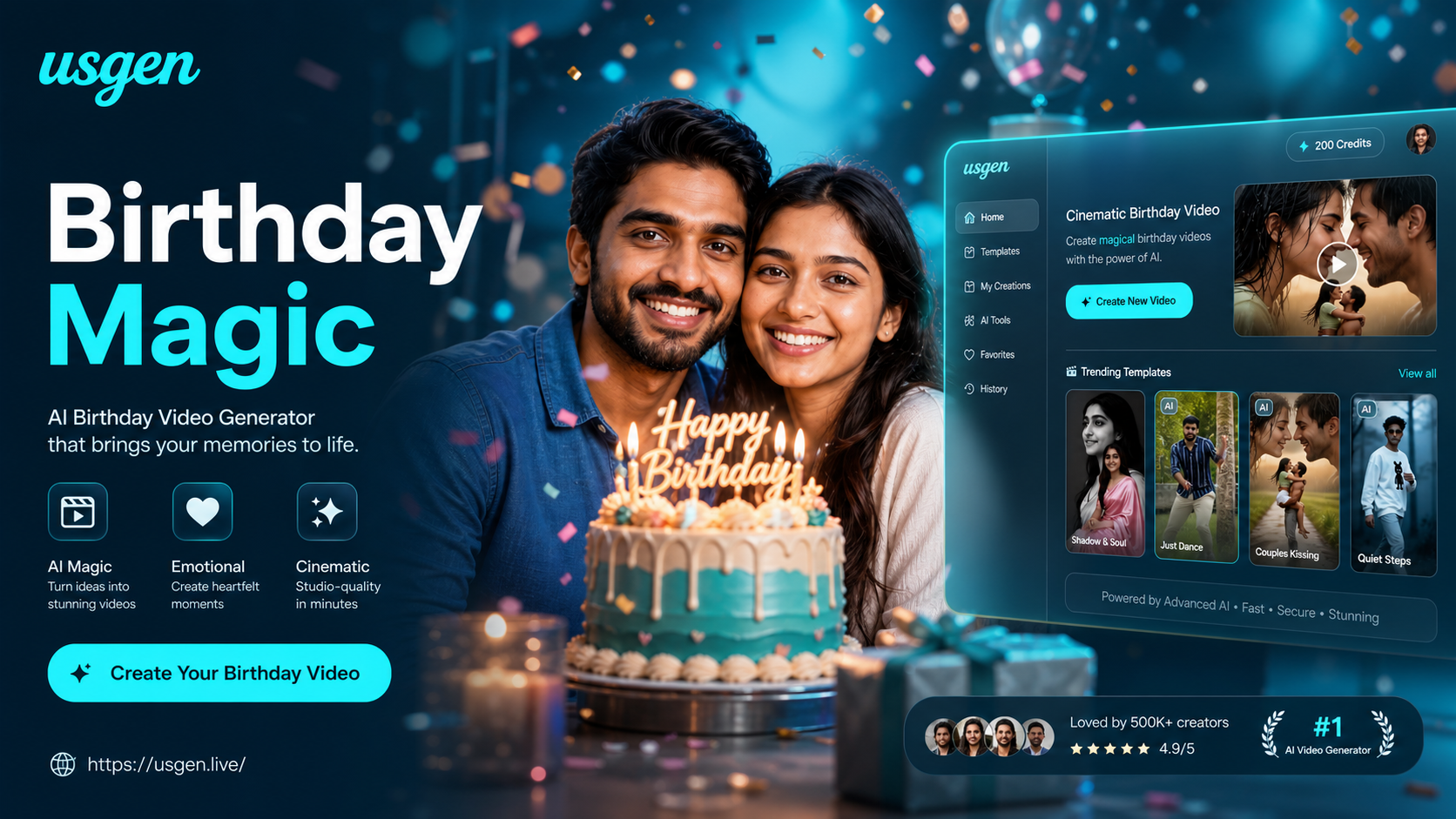 Cinematic Birthday Video Generator