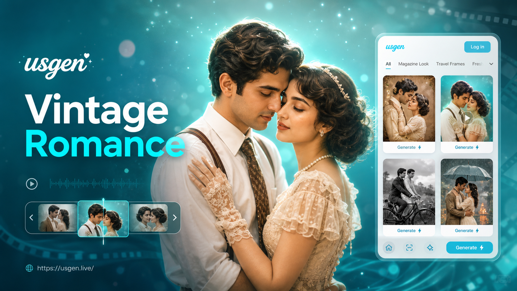 vintage couple video template