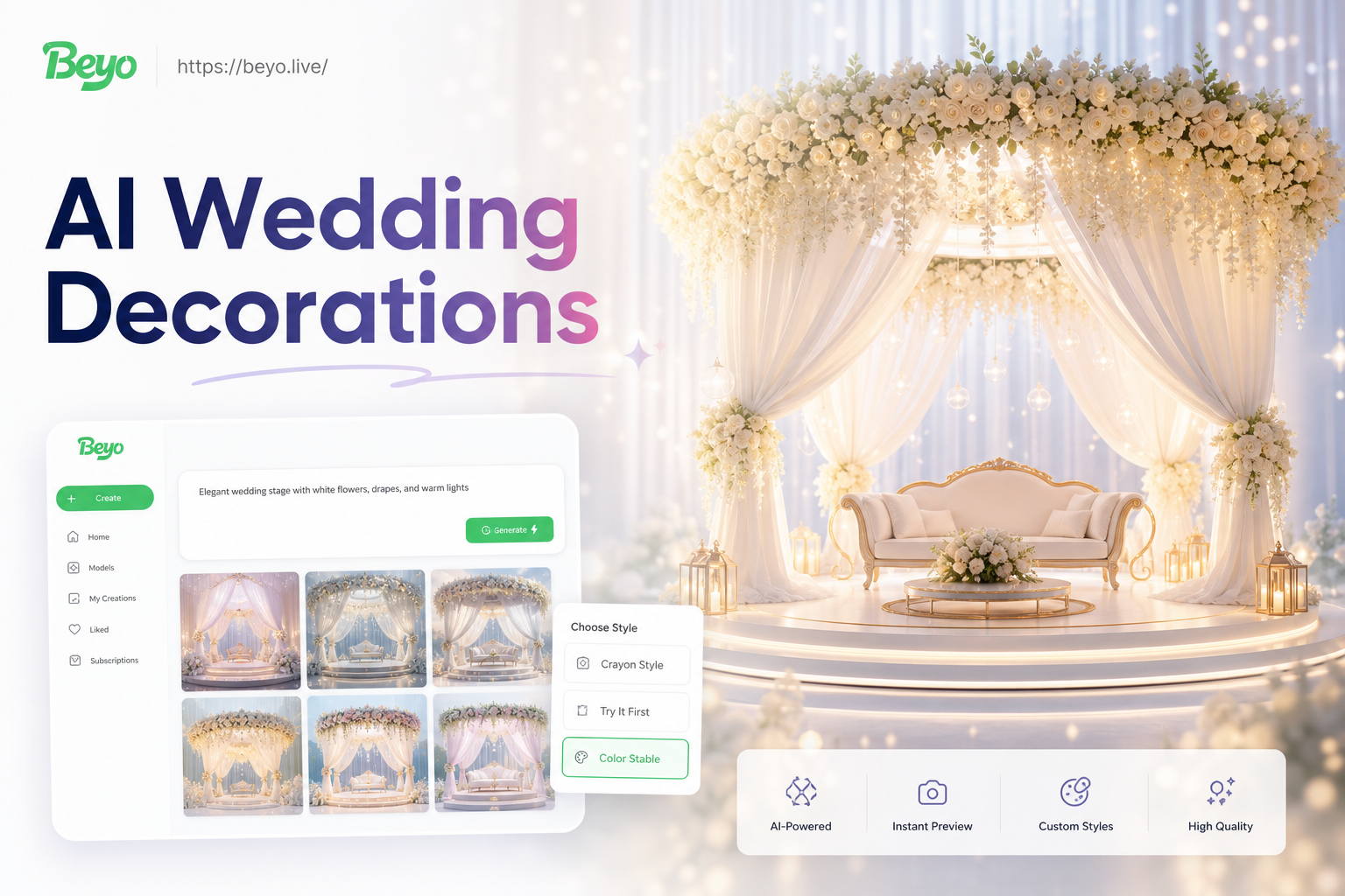 AI Wedding Decorations Generator