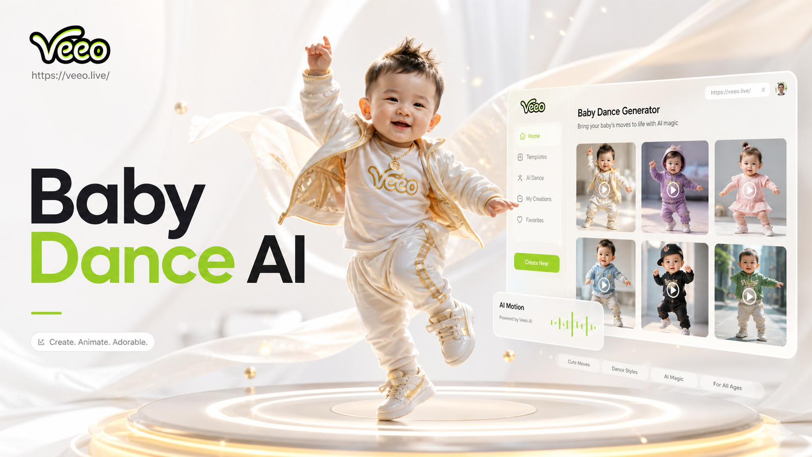 AI Baby Dance Generator - Hasilkan Video Bayi Menari AI Lucu Secara Instan