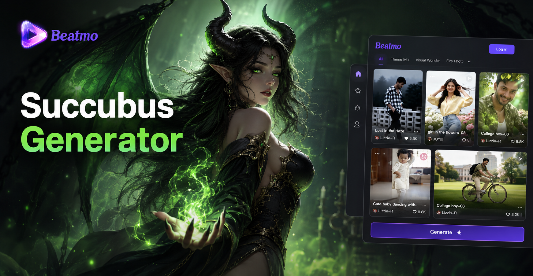 Beatmo Generador de Súcubos de Fantasía Oscura - Crea Bellezas Demoníacas Seductoras