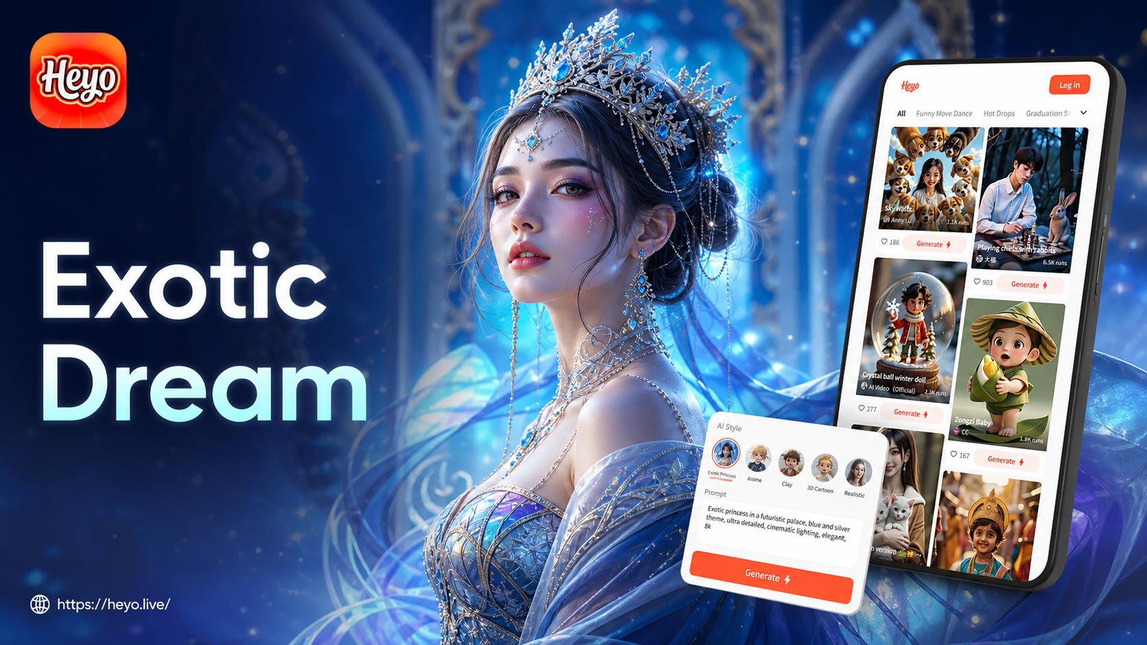 AI Exotic Princess Effect transformation example