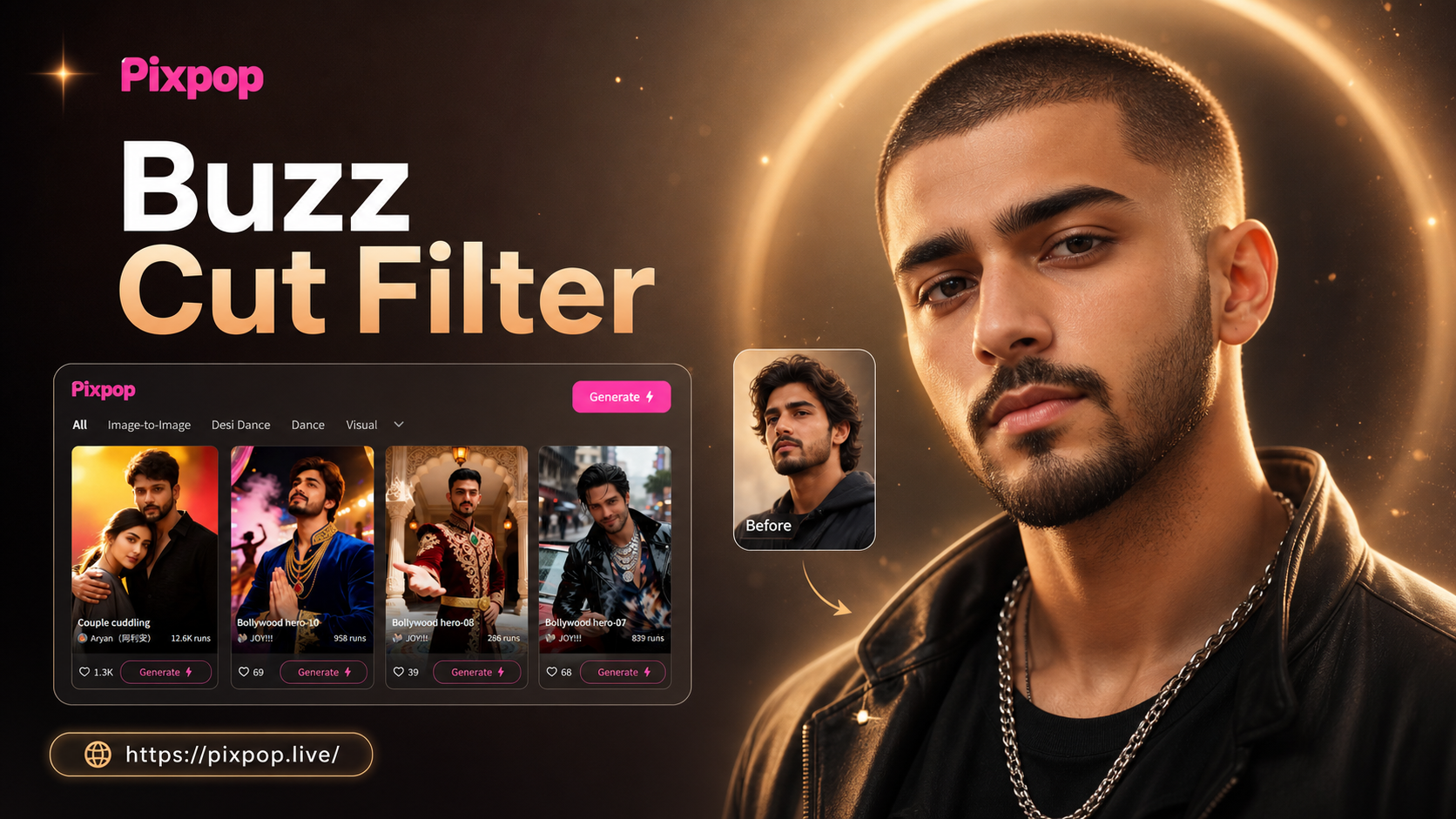 Try On A Buzz Cut Instantly With Our Free Ai Filter
